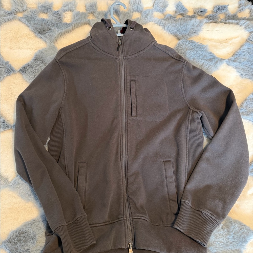 Canada Roots Gray Zip-Up Hoodie
